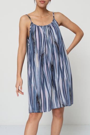 Wholesaler Elissa - short printed dress with thin straps