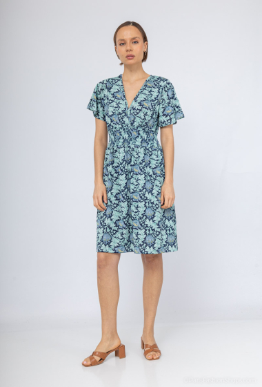 Großhändler Elissa - Kurzes Kleid mit Badeanzug-Print
