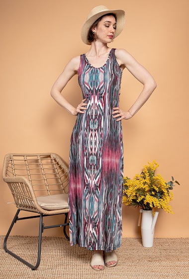 Wholesaler Elissa - Maxi dress with open back