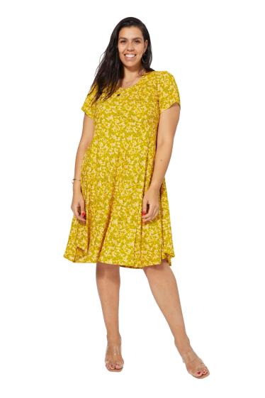 Wholesaler MOOYA INDIA - Plus Size Printed Maxi Dress