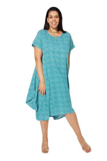 Wholesaler MOOYA INDIA - Plus Size Printed Maxi Dress