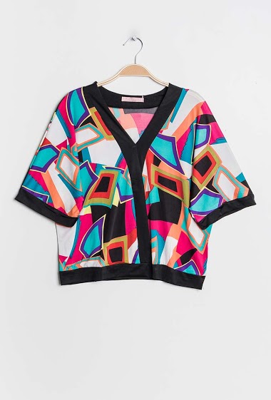 Wholesaler Elissa - Printed stretch blouse
