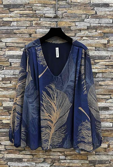 Mayorista Elle Style - CORALIE blouse printed. very fluid with viscose lining