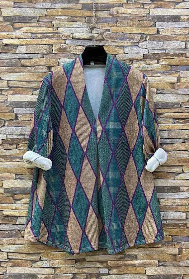 Großhändler Elle Style - IRIELLE blouse, long sleeves, fleece flannel look