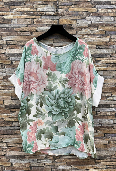 Großhändler Elle Style - Fließende MAISSANE-Bluse, bedruckt