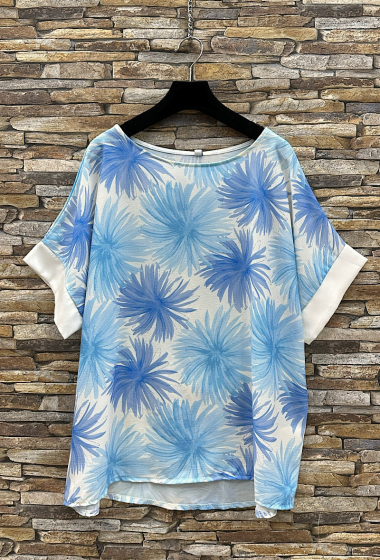 Wholesaler Elle Style - Flowy MAISSANE blouse, printed