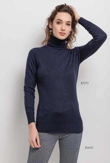 Großhändler Elle Style - CAMILLE Knitted turtleneck, warm and cozy.