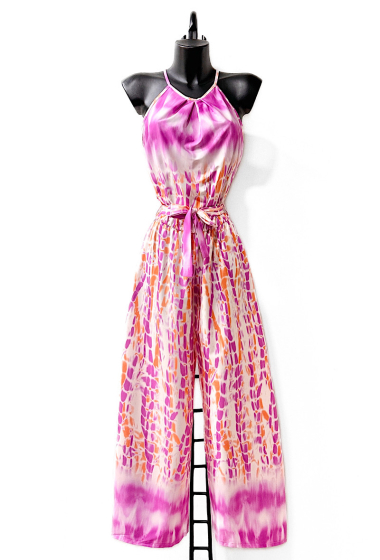 Grossiste Elle Style - Combinaison DAYSIE imprimé, pantalon large fluide, romantique, chic et tendance
