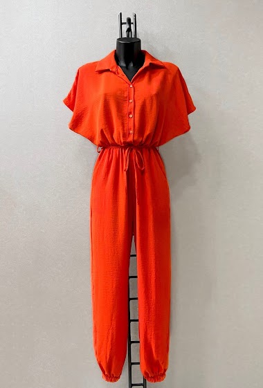Fluid LOIBE jumpsuit with 2 front pocket