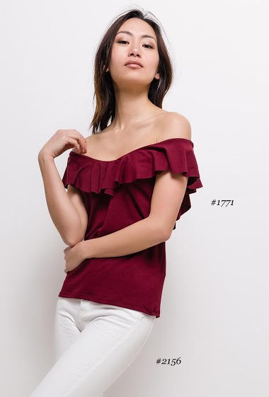 Wholesaler Elle Style - Tank top with ruffles