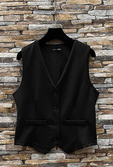 Wholesaler Elle Style - ZARRA costume vest with buttons to adjust chic and trendy