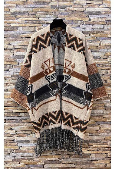 Wholesaler Elle Style - Large woolen JULIE cardigan