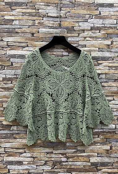 Wholesalers Elle Style - JADE top in cotton crochet. boho chic and romantic