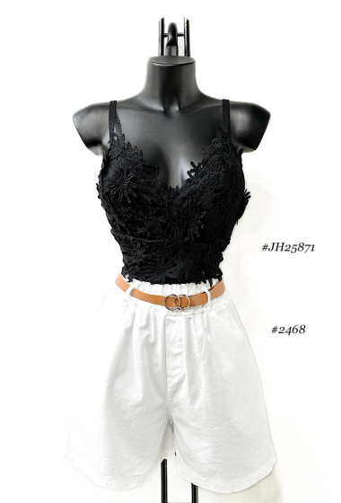 Wholesaler Elle Style - LARRA lace top, bohemian chic and romantic