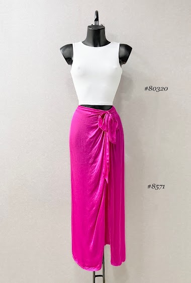 ALMA skirt, satin, silk effect, romantic, chic and trendy