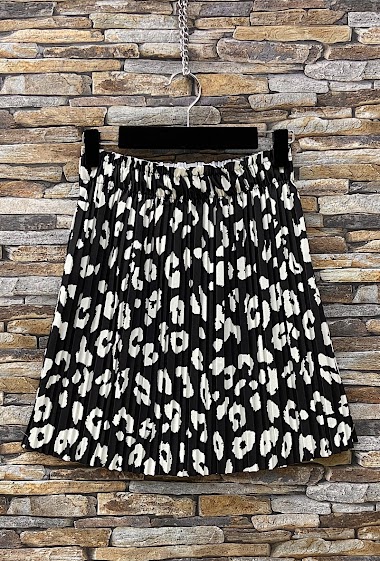 HELENE pleated skirt, chic, fluid and trendy print