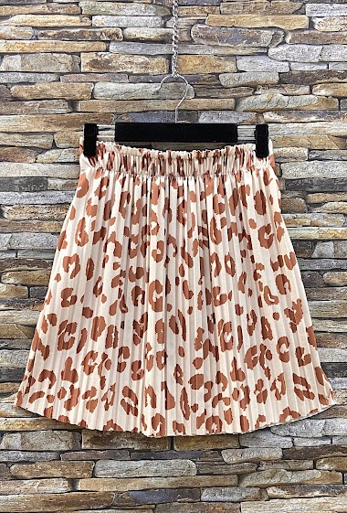 HELENE pleated skirt, chic, fluid and trendy print