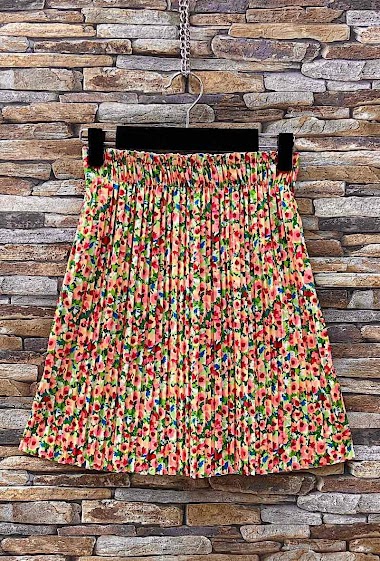 Mayorista Elle Style - HELENE pleated skirt, chic, fluid and trendy print