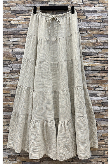Wholesaler Elle Style - JESTY skirt in cotton gauze. Can be worn as a strapless dress
