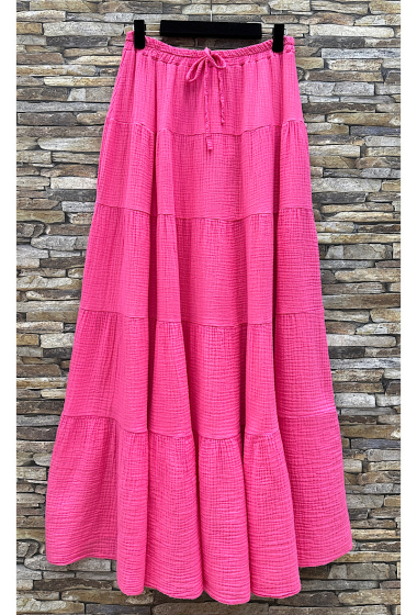 Großhändler Elle Style - JESTY-Rock aus Baumwollgaze. Kann als trägerloses Kleid getragen werden