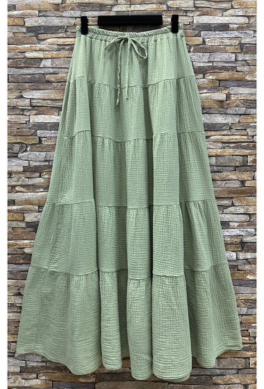 Großhändler Elle Style - JESTY-Rock aus Baumwollgaze. Kann als trägerloses Kleid getragen werden