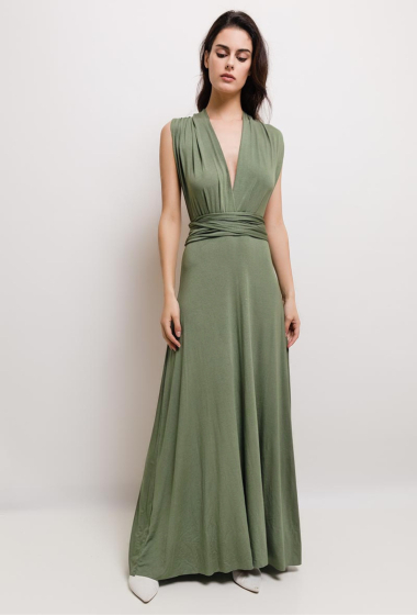 Wholesaler Elle Style - MISS Maxi dress - multi-way in viscose