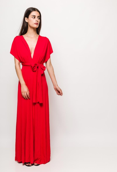 Großhändler Elle Style - MISS Maxi dress - multi-way in viscose