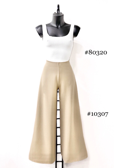 Wholesaler Elle Style - Wide CELESTE pants. elastic at the waist. chic and trendy
