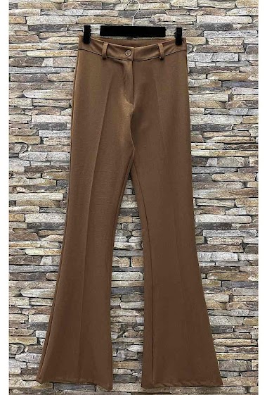 Wholesaler Elle Style - ELISABETTA wide flare pants with eph leg Chic