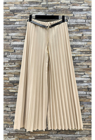 Mayorista Elle Style - Pantalón ancho LAURY estampado con cordón.