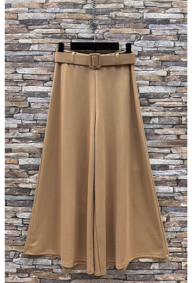Großhändler Elle Style - Weite LILLY-Hose mit Gürtel. Gummizug in der Taille. Schick und trendy