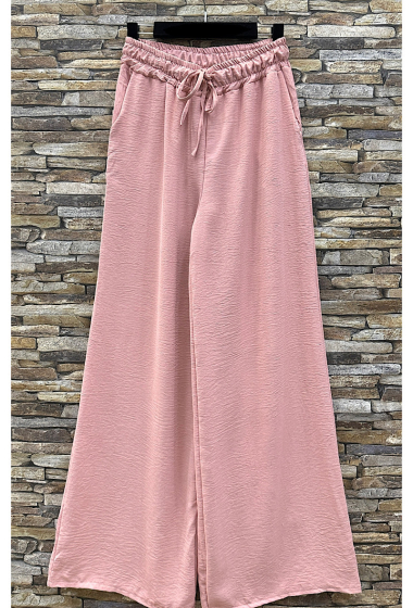 Wholesaler Elle Style - Very fluid wide MOLLIE pants with adjustable waist and 2 front pockets