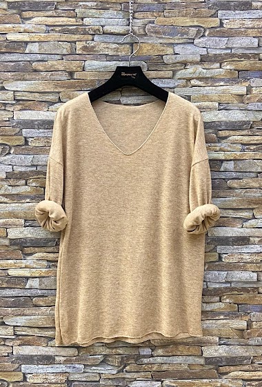 MATHILDE sweater in V-neck with long sleeves