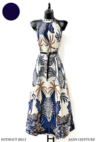 Großhändler Elle Style - CRISTINA bedrucktes Kleid, fließend und romantisch