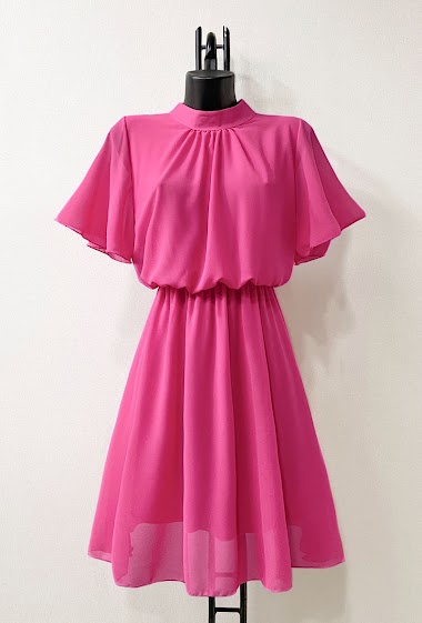 Wholesaler Elle Style - JISSO dress, very fluid romantic, trendy and elegant with viscose lining
