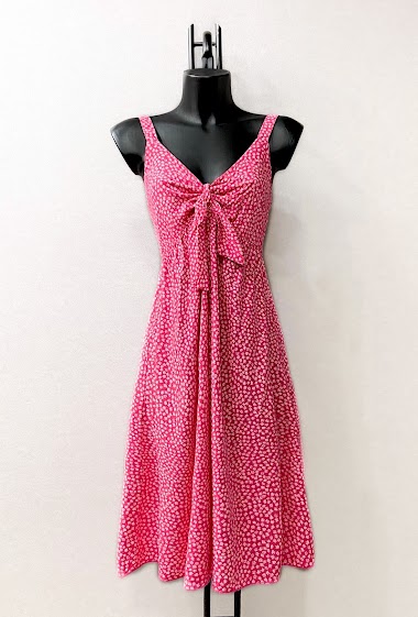 Wholesalers Elle Style - Bohemian MARGOT dress with very chic daisy print.