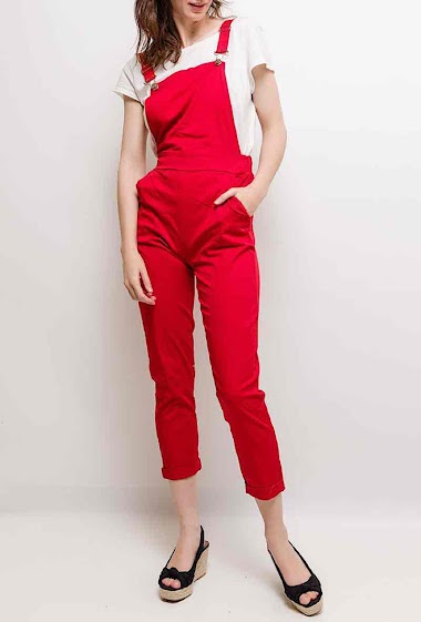 Wholesaler Elle Style - ELODIE Cotton overalls with adjustable straps, Casual and chic very trendy.