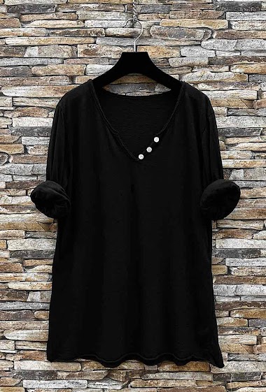 Wholesaler Elle Style - BETTY long-sleeved cotton t-shirt