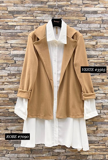 Wholesaler Elle Style - AVAA fleece jacket, very soft