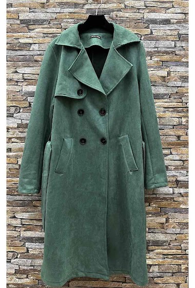 Grossiste Elle Style - Trench coat GASOLINA avec poche et ceinture en daim