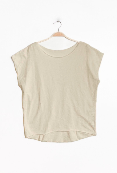 Großhändler Elle Style - MONA Casual cotton tshirt OVERSIZE