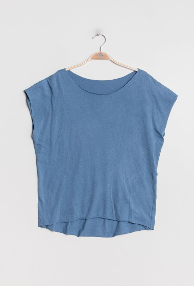 Wholesaler Elle Style - MONA Casual cotton tshirt OVERSIZE