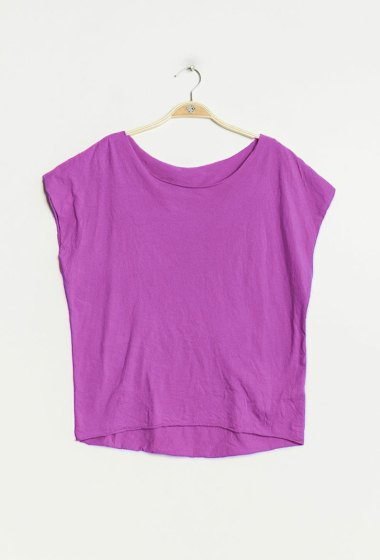 Wholesaler Elle Style - MONA Casual cotton tshirt OVERSIZE