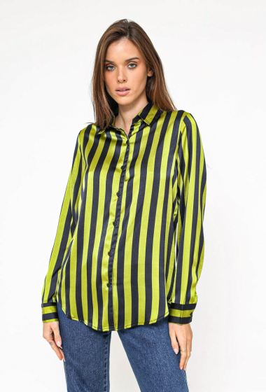 Wholesaler ELLI WHITE - Silky striped shirt