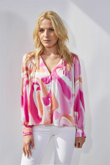 Wholesaler ELLI WHITE - Abstract print blouse