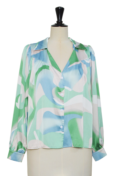 Wholesaler ELLI WHITE - Abstract print blouse