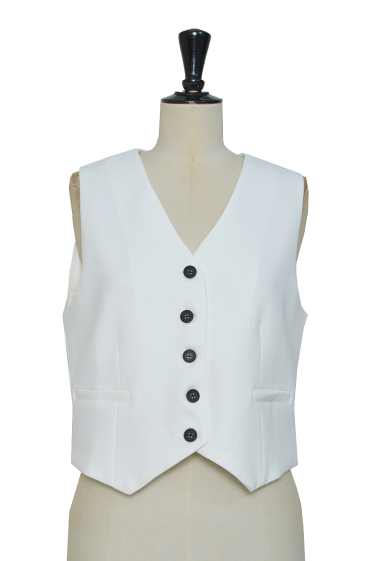 Wholesaler ELLI WHITE - Sleeveless vest with lining