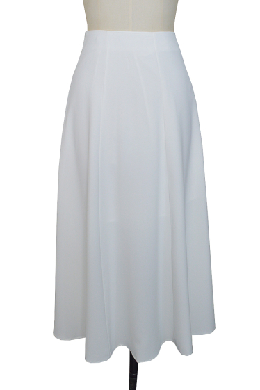Wholesaler ELLI WHITE - Long fluid flared skirt