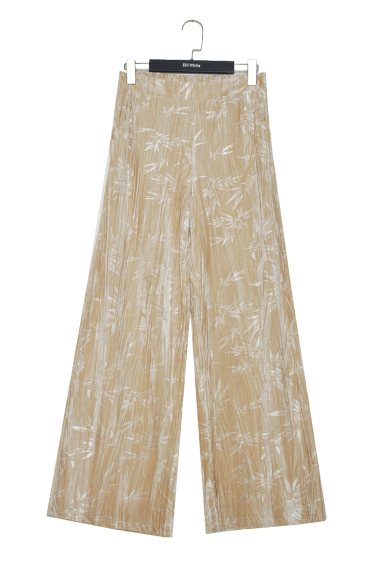 Wholesaler ELLI WHITE - Straight-leg pants in textured velvet