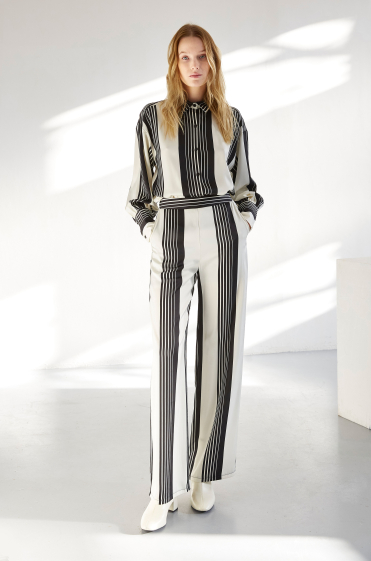 Wholesaler ELLI WHITE - Striped printed pants